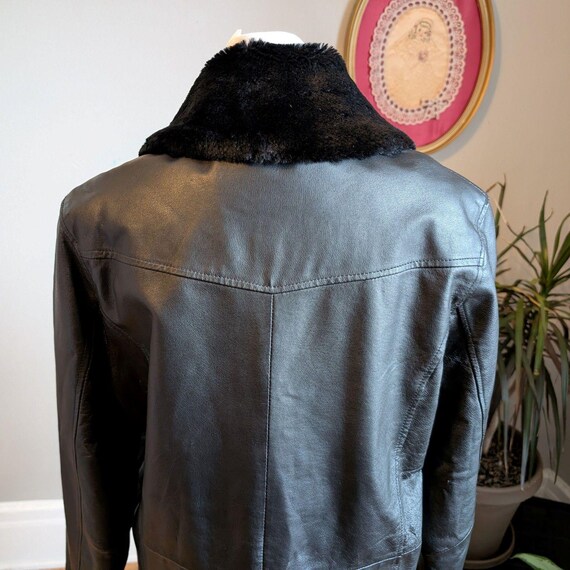 Vintage Leather Jacket for Men | Men's Y2K 90s Zip up Jacket