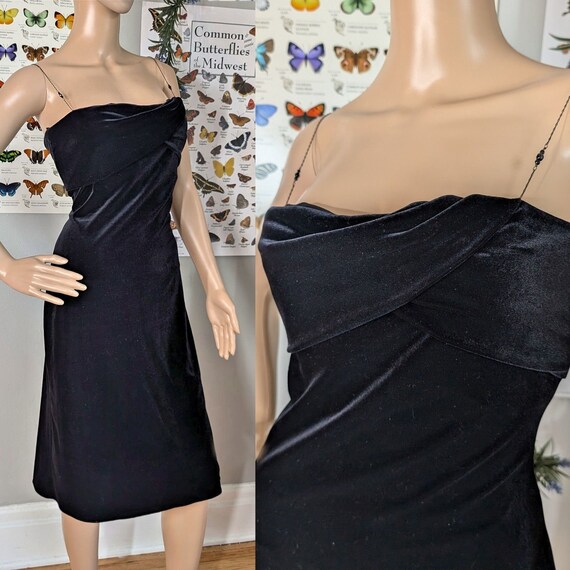 NWT Vintage 90s Laundry Shelli Segal Little Black Dress Beaded Velvet LBD 8 Etsy