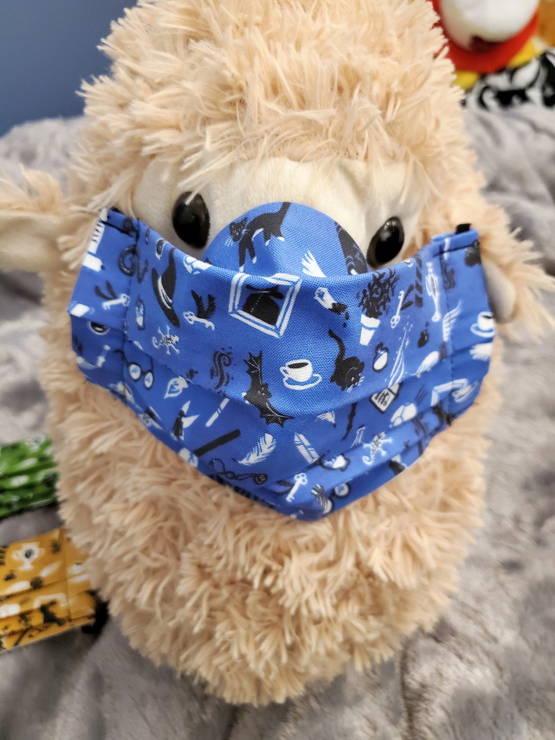 Assorted Pattern Face Masks With Nose Flap and Filter Pocket Etsy UK