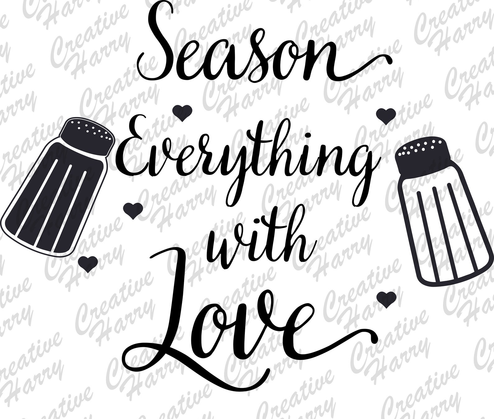 Season Everything With Love SVG Cut Files Kitchen SVG Etsy Canada