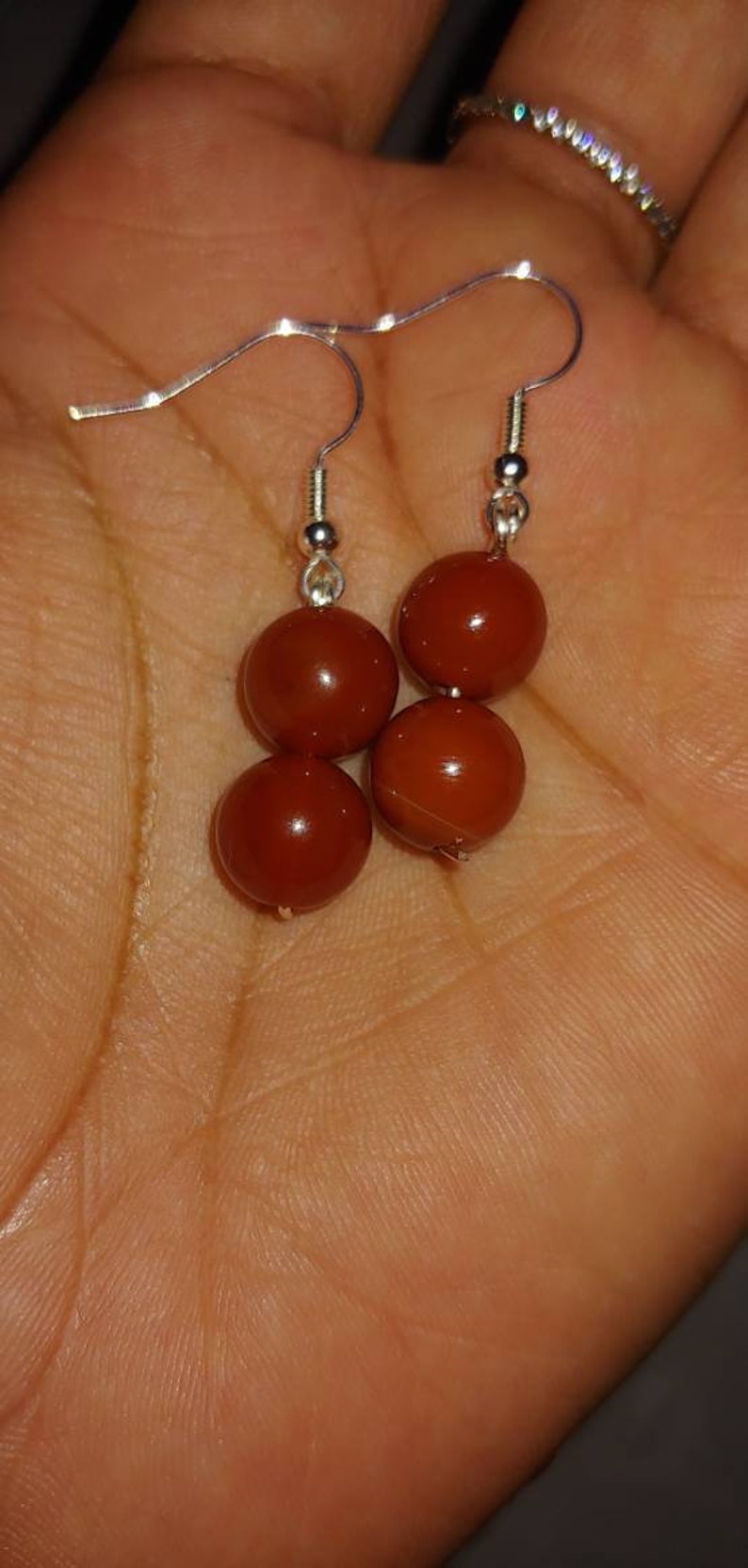 Valentines Day Gifts for Her Healing Crystal Jewelry New Moon Earring Set Full Moon Carnelian Crystal Earrings Intention Set