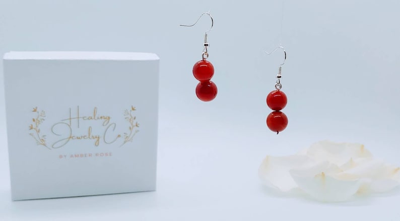 Valentines Day Gifts for Her Healing Crystal Jewelry New Moon Earring Set Full Moon Carnelian Crystal Earrings Intention Set