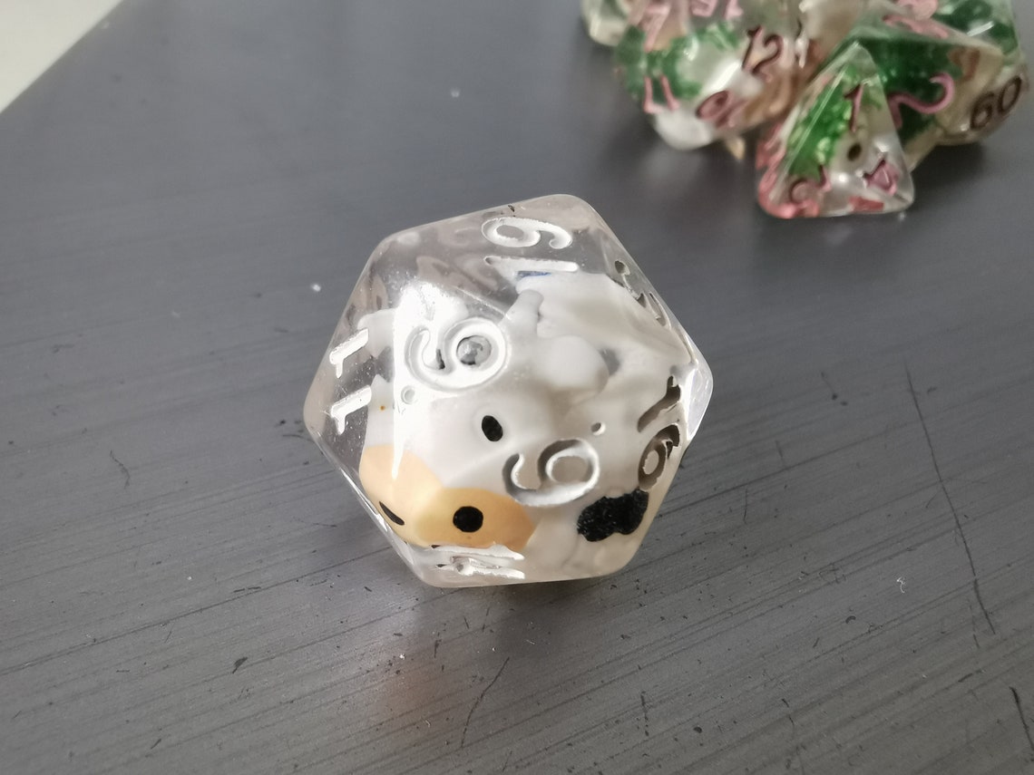Cow Dice D20 Dice for Dungeons and Dragons D20 Dice DND Etsy