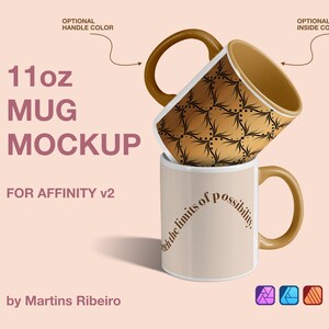 10 high-quality affinity photo mug mockups (11 oz)