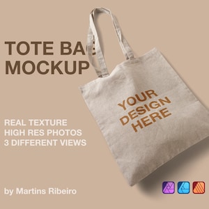 Tote Bag Mockup für Affinity v2 (Foto und Designer)