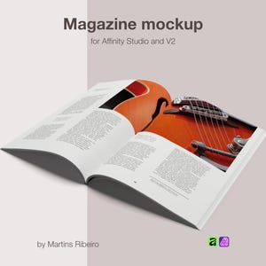 12 Realistische Magazine Mockups für Affinity Photo V2 | Fotobasiert & bearbeitbar (nicht bearbeitbare PSD enthalten)