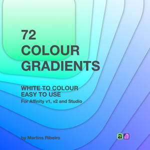 72 Gradient styles for Affinity v1, v2 and Studio (Digital Download)