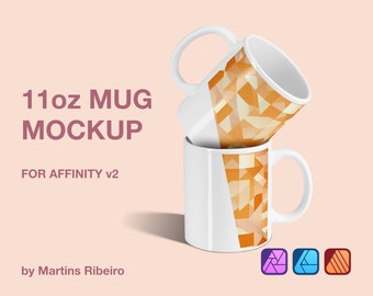 10 high-quality mug mockups for Affinity version 2