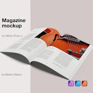 Magazine mockup for Affinity v2