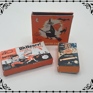 Bonbons d'Halloween Boîtes 1/12 Dollhouse Miniature imprimable Téléchargement numérique