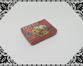 Lotto Miniature Game 1/12 Dollhouse Miniature Printable Digital Download