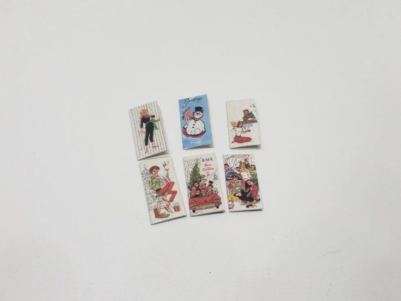 Christmas Cards Set 1/12 Dollhouse Miniature Printable Digital - Etsy