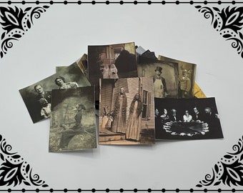 Creepy Photographs 1/12 Dollhouse Miniature Printable Digital Download