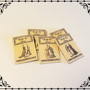 Victorian Sewing Patterns 1/12 Dollhouse Miniatures Printable Digital Download