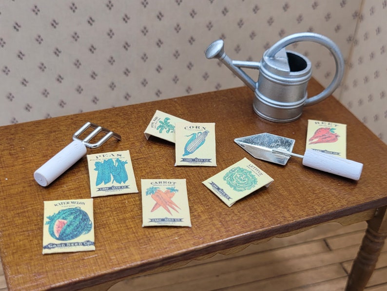 Vintage Seed Packets 1/12 Dollhouse Miniature Printable Digital ...