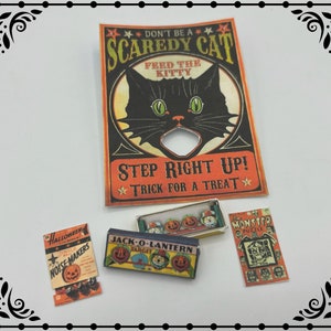 Halloween Party Spiele 1:12 Puppenhaus Miniatur druckbare digitaler Download