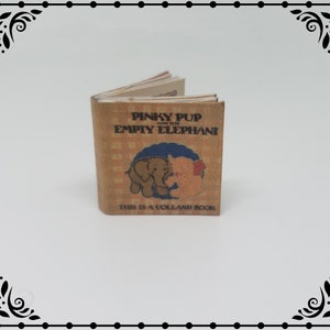 Pinky Pup Children's Book 1/12 Dollhouse Miniature Printable Digital Download