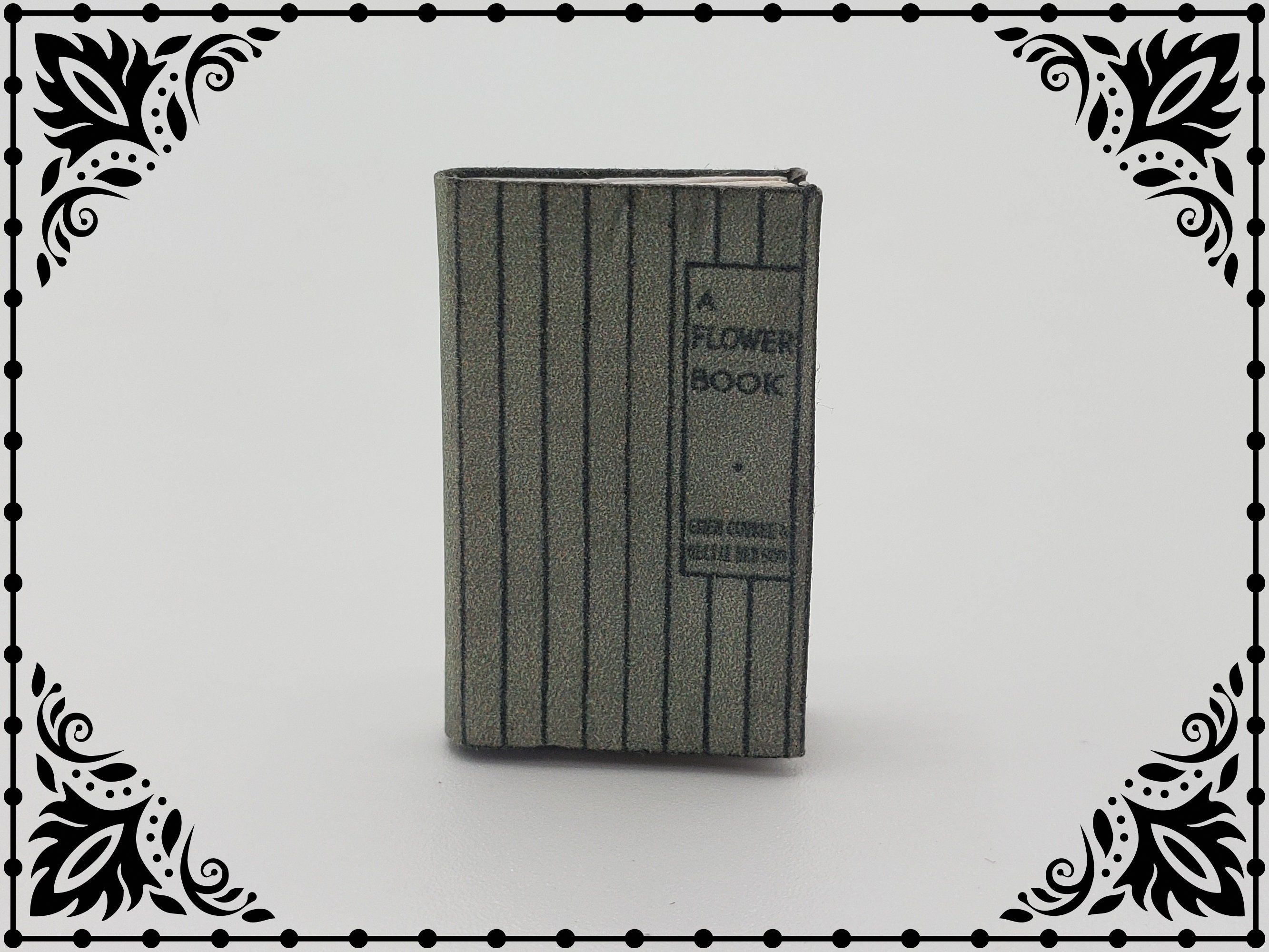 A Flower Book 1/12 Dollhouse Miniature Digital Download | Etsy