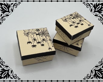 Spider Halloween Decoration Boxes 1/12 Dollhouse Miniature Printable Digital Download