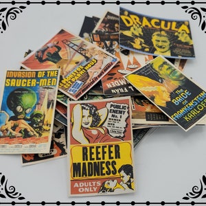 Cult Classics Movie Posters 1/12 Dollhouse Miniature Printable Digital Download