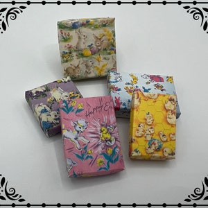 Ostern Geschenkpapier Boxen 1/12 Puppenhaus Miniatur druckbare digitaler Download