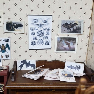 Bat Paper Set 1/12 Dollhouse Printable Digital Download image 4