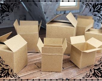 Cricut Pattern Cardboard Box 1/12 Dollhouse Miniature Printable Digital Download