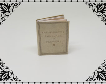 Language of Flowers Book 1/12 Dollhouse Miniature Printable Digital Download