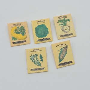 Vintage Seed Packets 1/12 Dollhouse Miniature Printable Digital ...