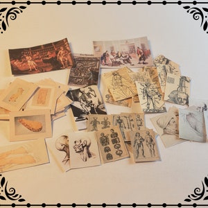 17th Century Doctor Medical Papers Set 1/12 Dollhouse Miniatures Printable Digital Download