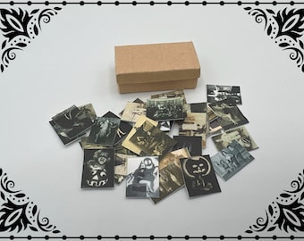 Halloween Photographs with Box 1/12 Dollhouse Miniature Printable Digital Download