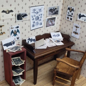 Bat Paper Set 1/12 Dollhouse Printable Digital Download image 5