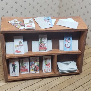 Christmas Cards Set 1/12 Dollhouse Miniature Printable Digital Download ...