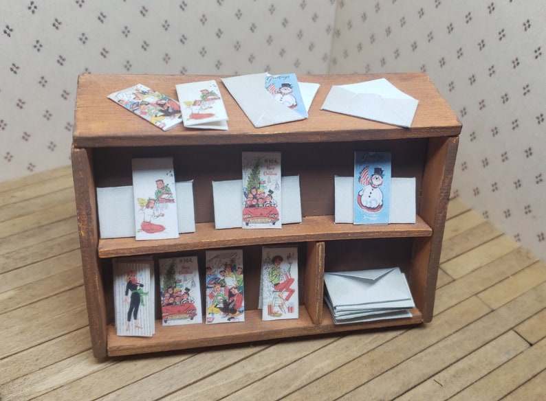 Christmas Cards Set 1/12 Dollhouse Miniature Printable Digital - Etsy
