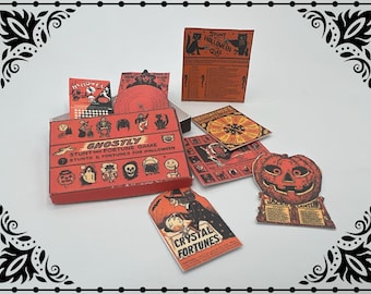 Halloween Party Games 1/12 Dollhouse Miniature Printable Digital Download