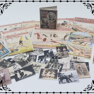 Zirkus Set 1:12 Puppenhaus Miniatur druckbare digitaler Download