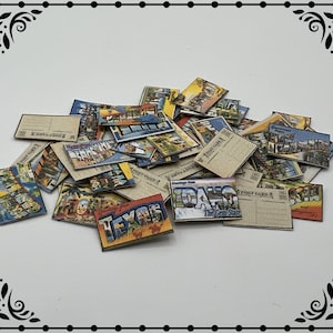 Download digitale stampabile in miniatura di casa delle bambole di cartoline d'epoca 1/12