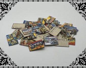 Vintage State Postcards 1/12 Dollhouse Miniature Printable Digital Download