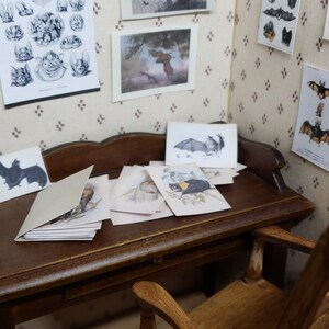 Bat Paper Set 1/12 Dollhouse Printable Digital Download image 6
