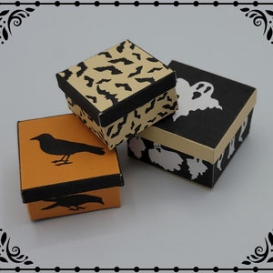 Square Halloween Gift Boxes 1/12 Dollhouse Miniature Printable Digital Download
