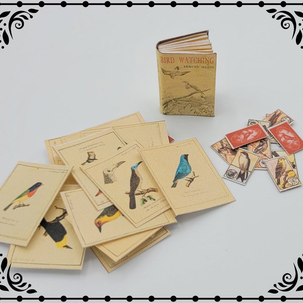 Birdwatchers Set 1/12 Dollhouse Miniature Printable Digital Download