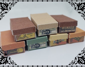 Vintage Shoe Boxes 1/12 Dollhouse Miniature Printable Digital Download