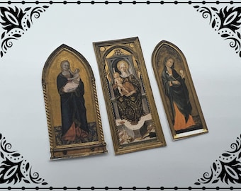 Museum Religious Paintings 1/12 Dollhouse Miniature Printable Digital Download