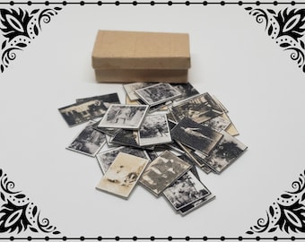 Memories Box and Photographs 1/12 Dollhouse Miniature Printable Digital Download