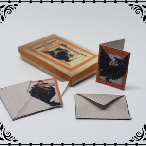 Cartoline di Halloween 1/12 Dollhouse Miniature stampabili Download digitale