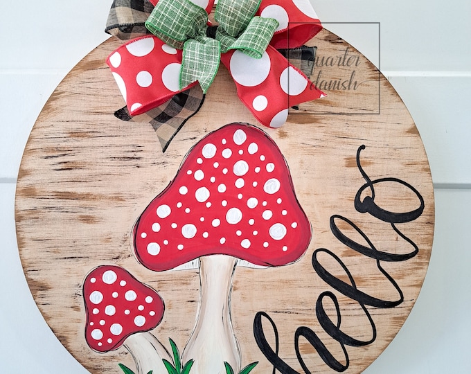 Mushroom Wreath, Mushroom Decor, Fairy Tail Wreath, Mushrooms, All ...