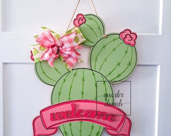 Welcome door hanger, colorful welcome home sign, summer welcome sign, spring door decor, Southwestern outdoor decor, boho gifts for women