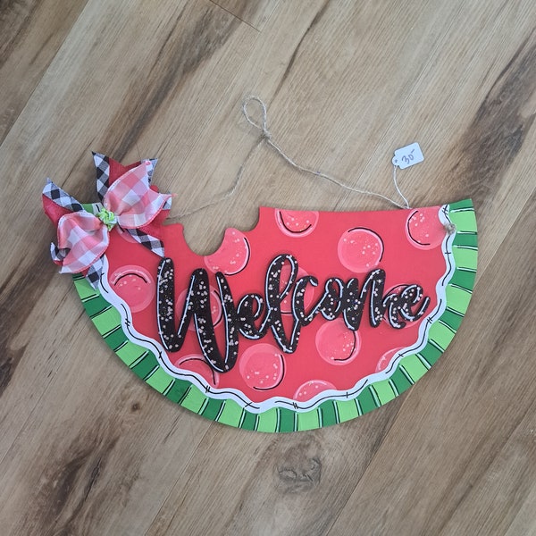 Door hanger for summer welcome sign, boho gifts for women, boho gift for her, gift for mom, gift for home, porch decor farmhouse, doorhanger