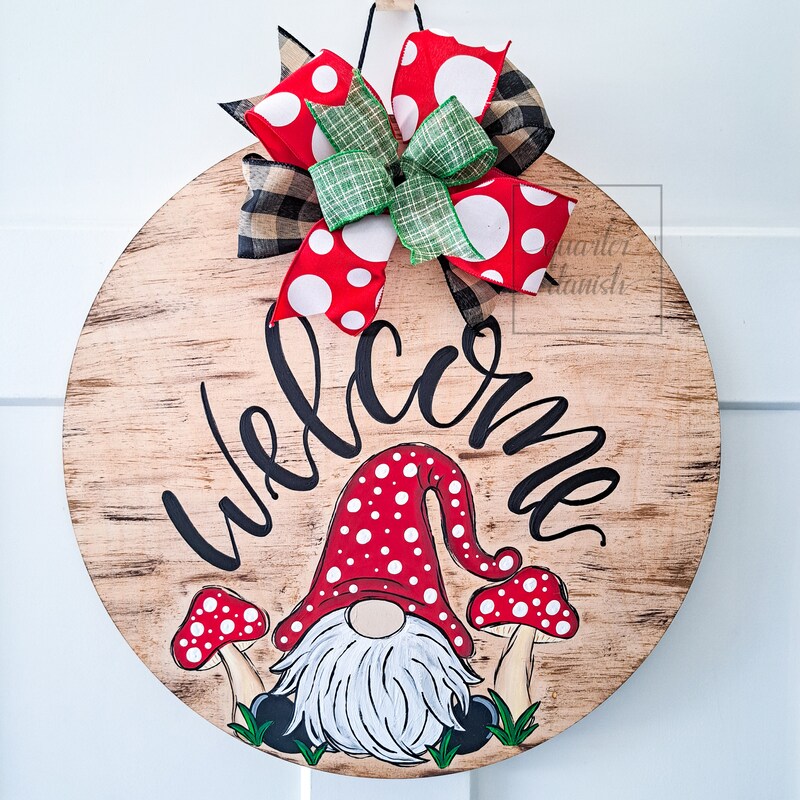 Mushroom Door Hanger Svg - Etsy