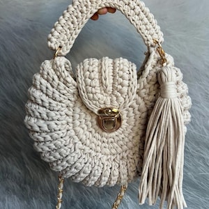 Bolso hecho a mano/Bolso tejido a mano/Bolso de crochet/Bolso de punto/Bolso rosa/Bolso de diseñador/Bolso de lujo/Bolso de hombro/Bolso de lujo/Bolso de mujer